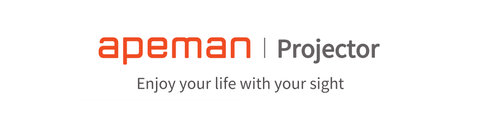 apeman LC650  Projector 4K, 1920 * 1080P Native Resolution & Dual Speaker