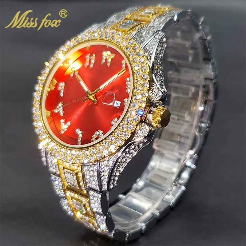 MISSFOX Red Color Women Watch