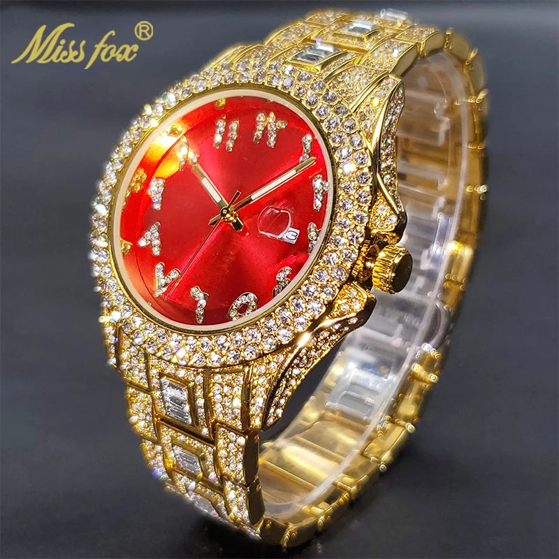 MISSFOX Red Color Women Watch