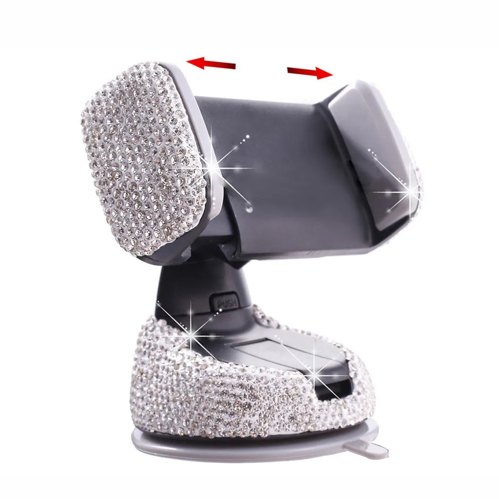 Bling Diamond Bracket Stand Holder Car Suction Cup