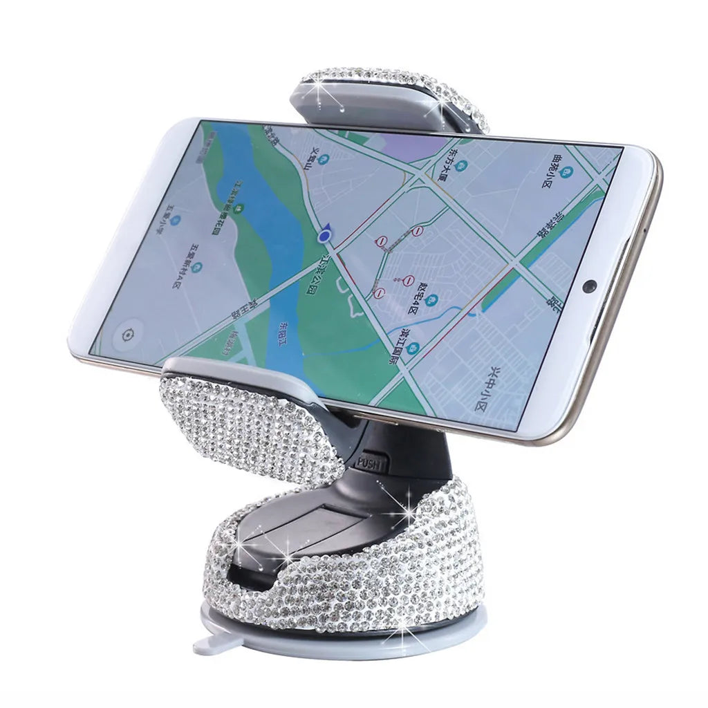 Bling Diamond Bracket Stand Holder Car Suction Cup