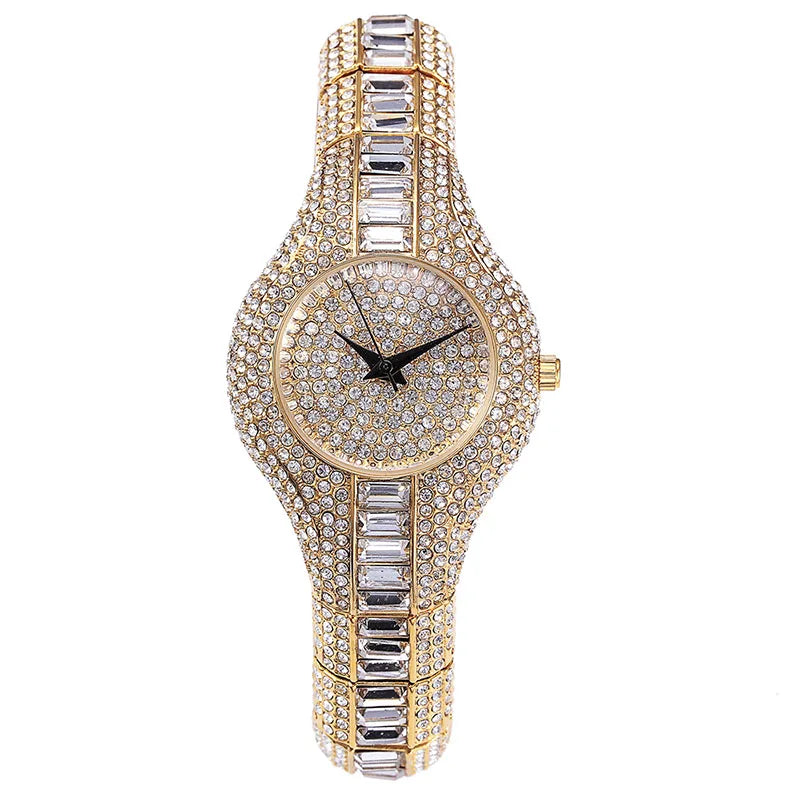 MISSFOX Mix Baguette Diamond Women Watches