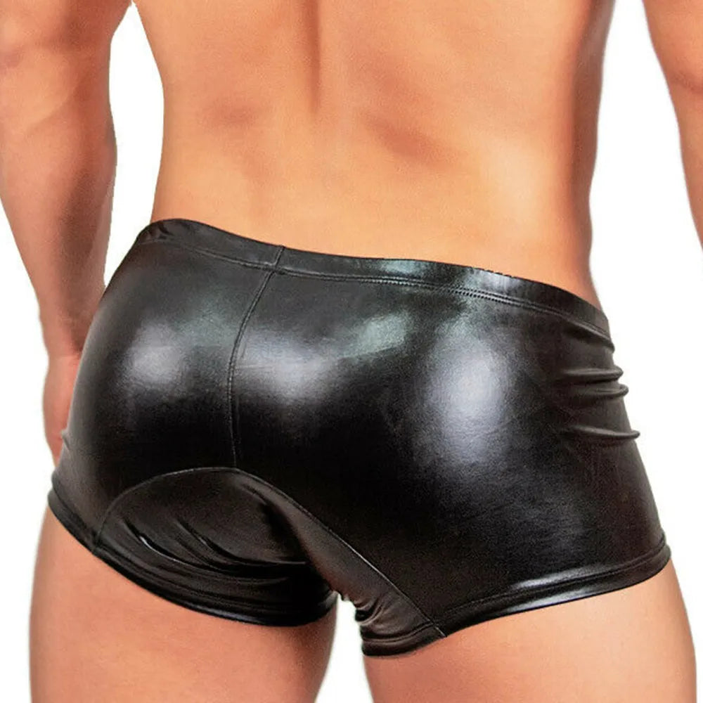 Sexy Gay Men Leather Underwear