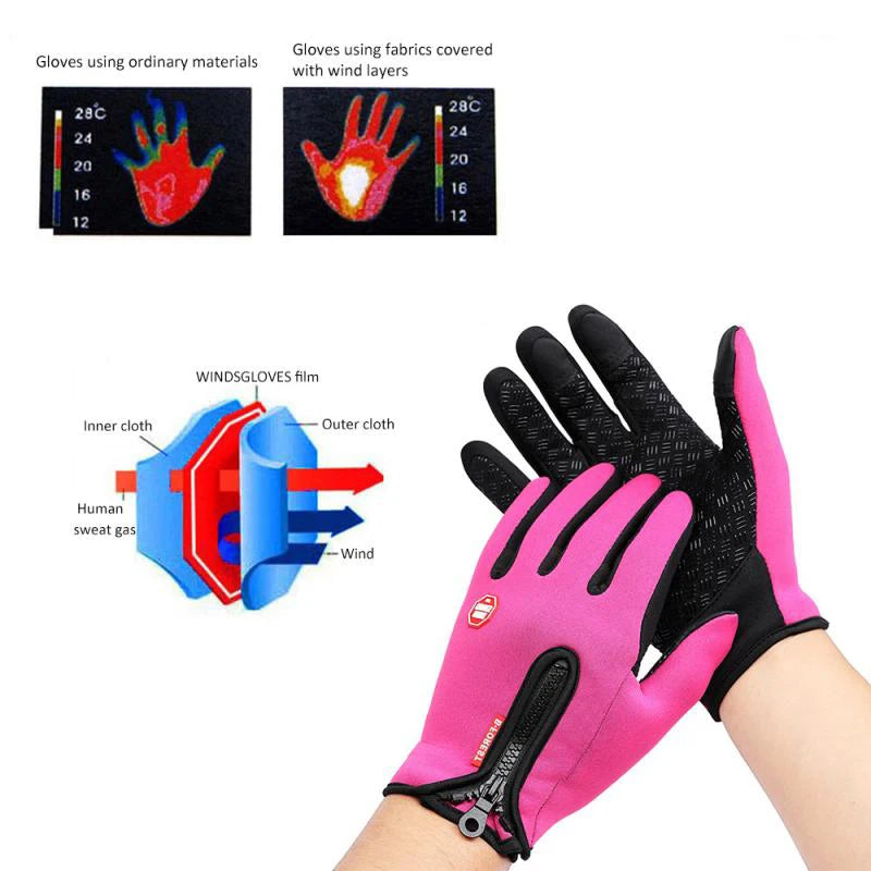 Non-slip Touchscreen Winter Gloves for Men Women