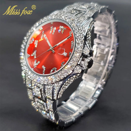 MISSFOX Red Color Women Watch