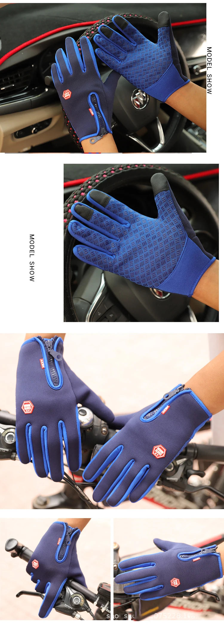 Touchscreen Waterproof Thermal Non-Slip Gloves