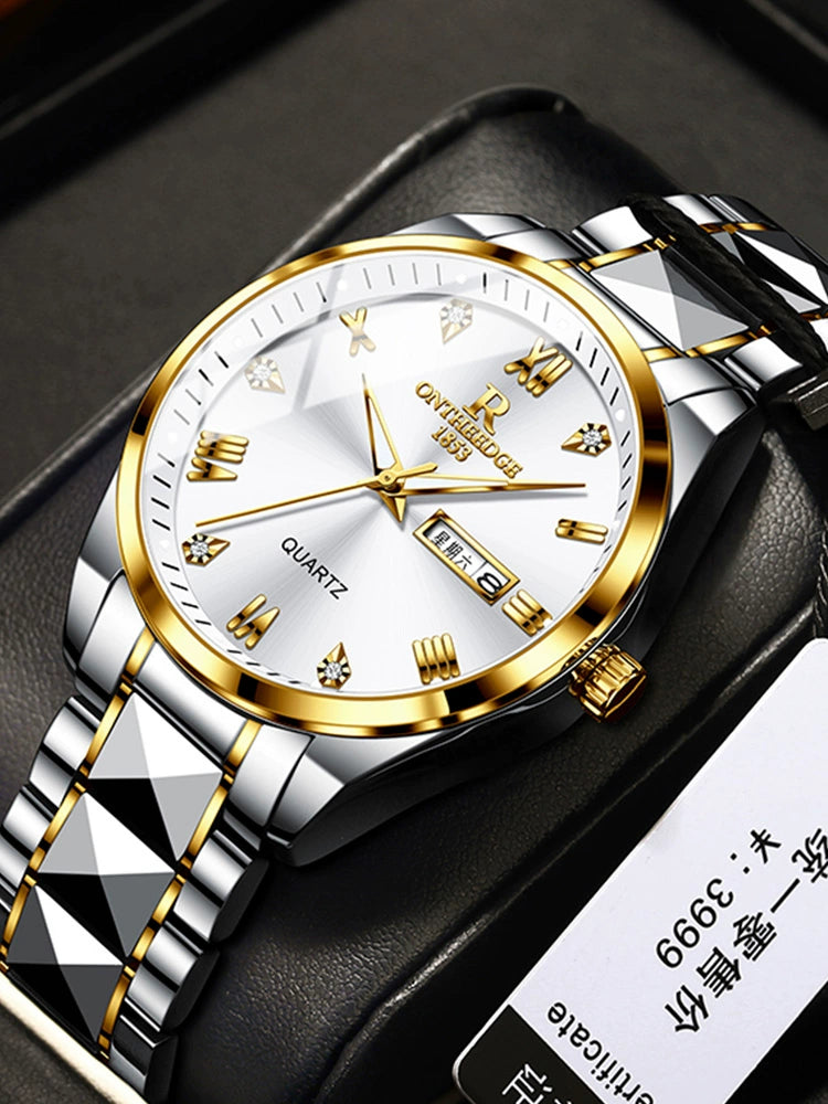 Brand-Name Authentic Swiss Mechanical Men's Waterproof Watch