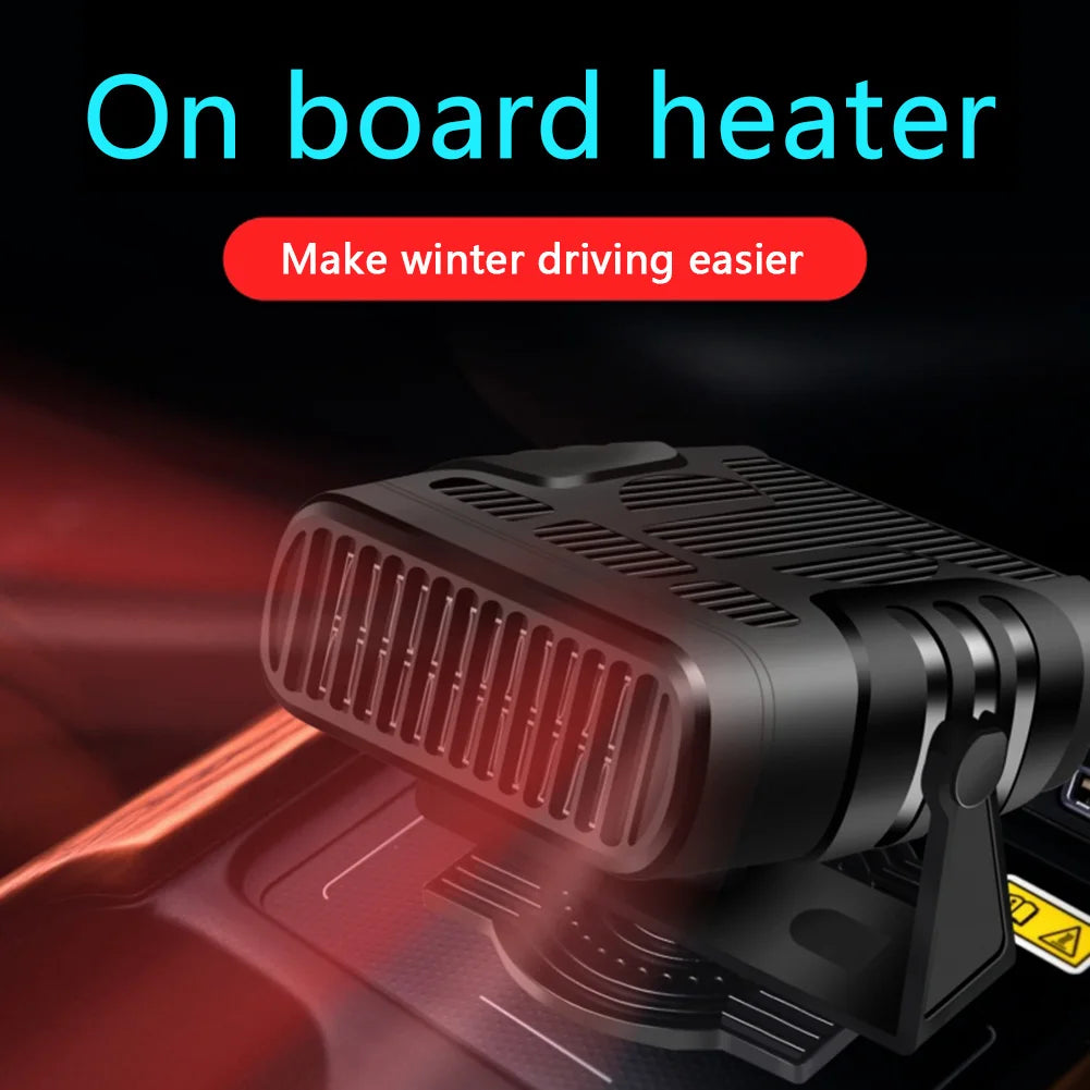 12V/24V Electric Heating Fan 360 Degree Rotating Anti-Fog Automobile Heater