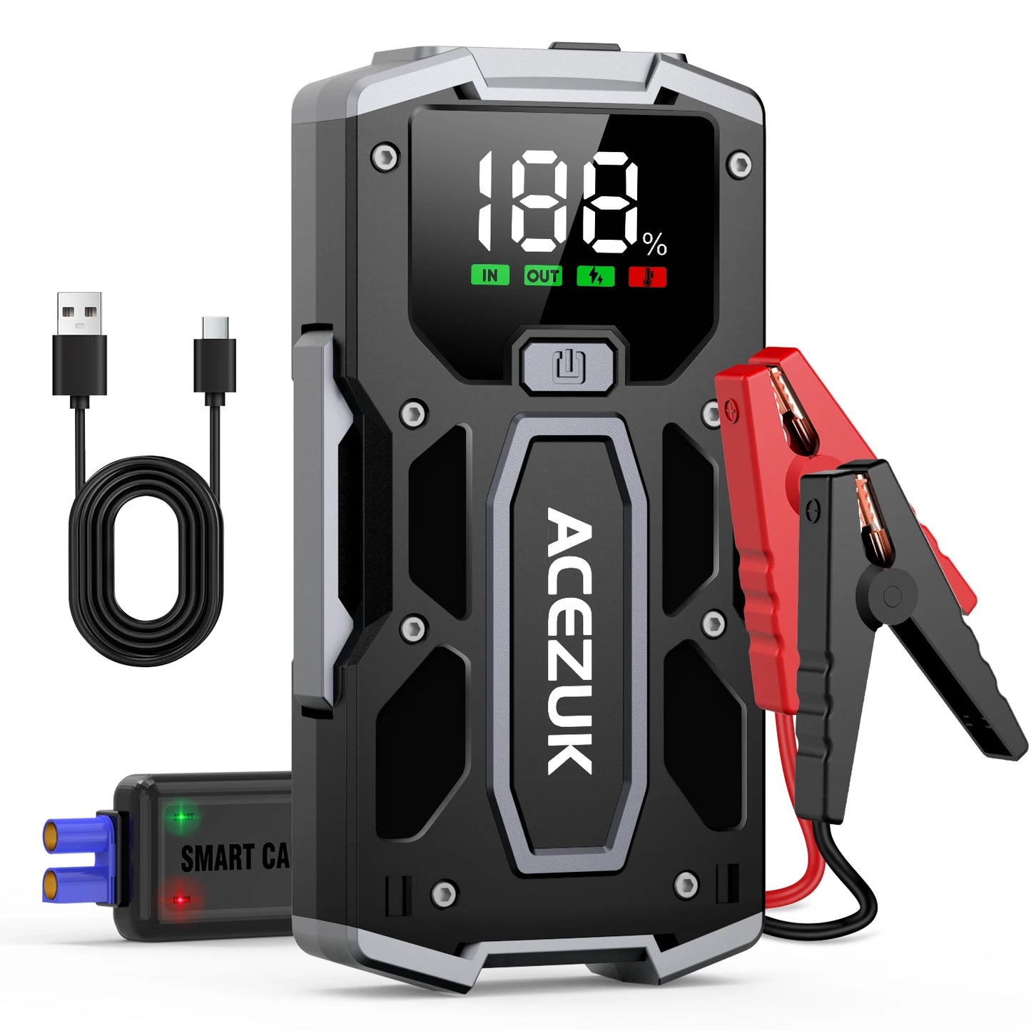 12800mAh Car Jump Starter Portable Power Bank