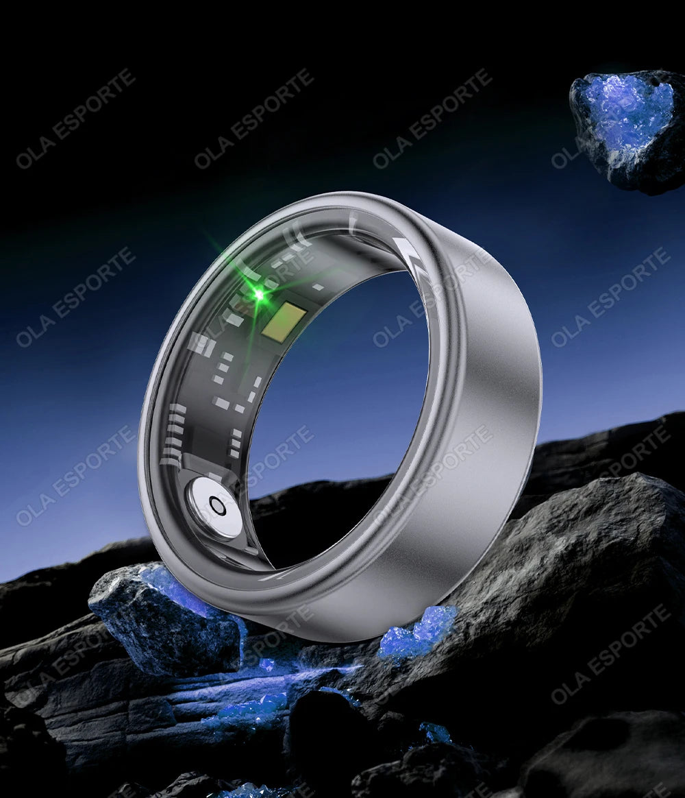 Smart Ring Men Women Military Grade Titanium Steel Shell