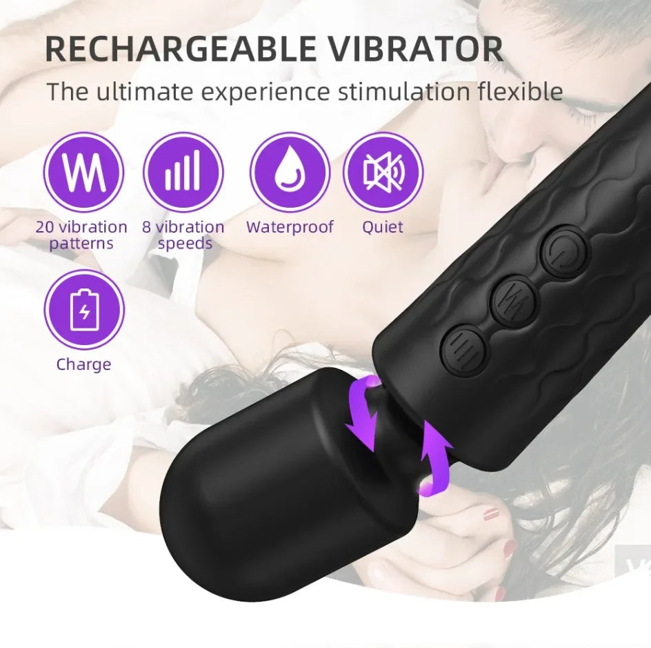 20 Speeds Powerful AV Vibrator for Women