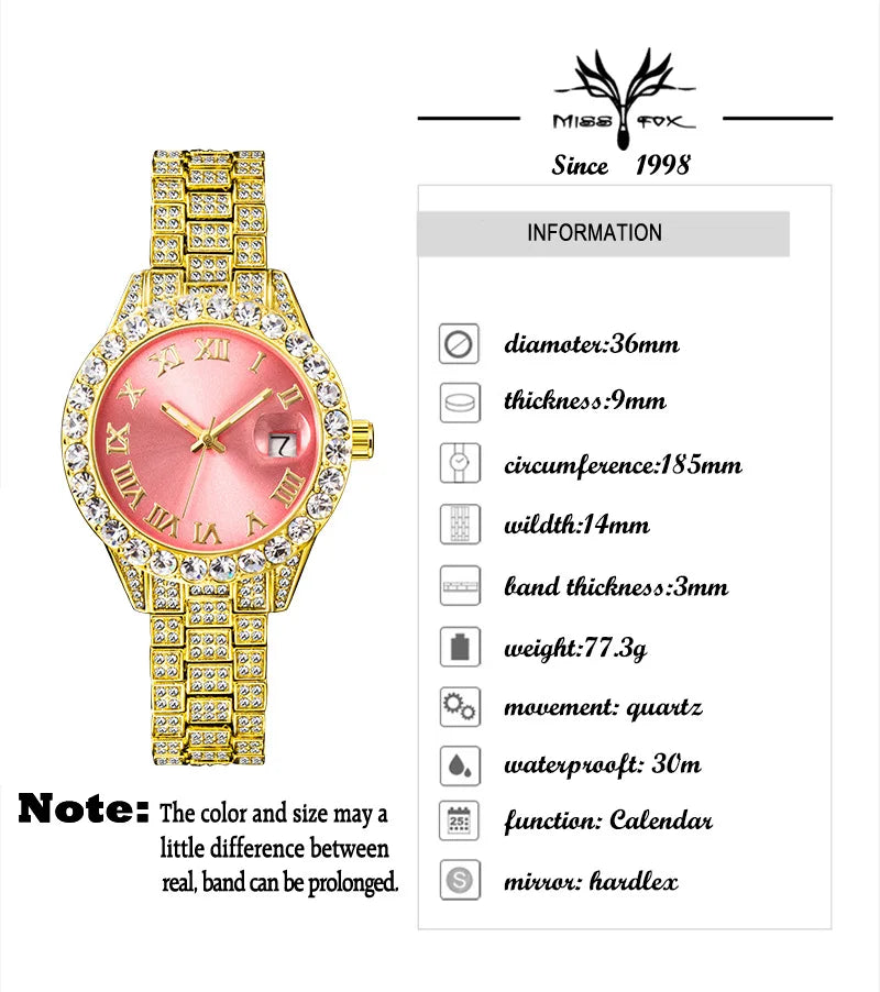 MISSFOX Pink Women Watches