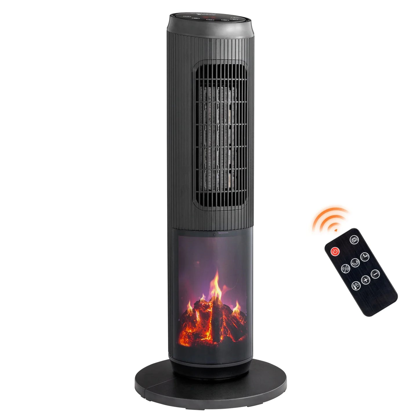 1500w 25" Tower Space Heater with 3D Flame Heater