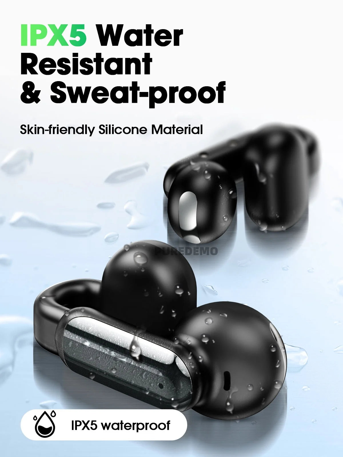 Clip On Wireless Bluetooth 5.4 Earbuds