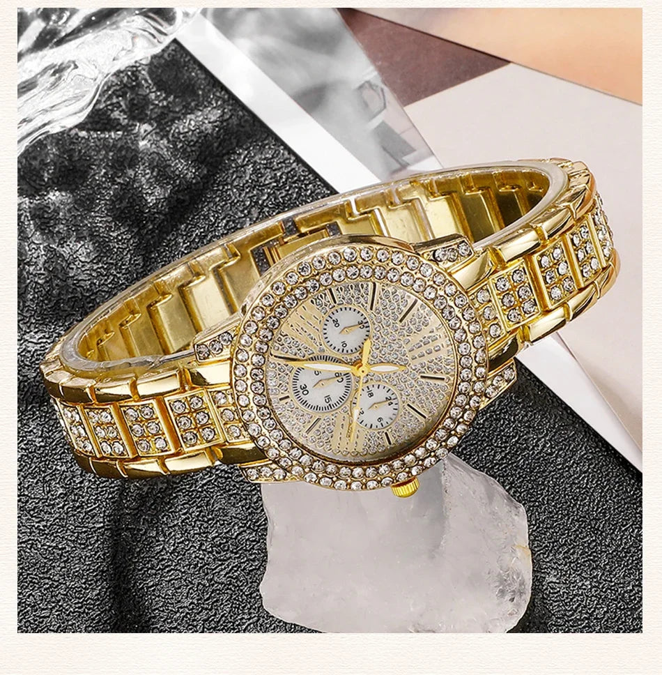 Casual Ladies Watches Jewelry Set