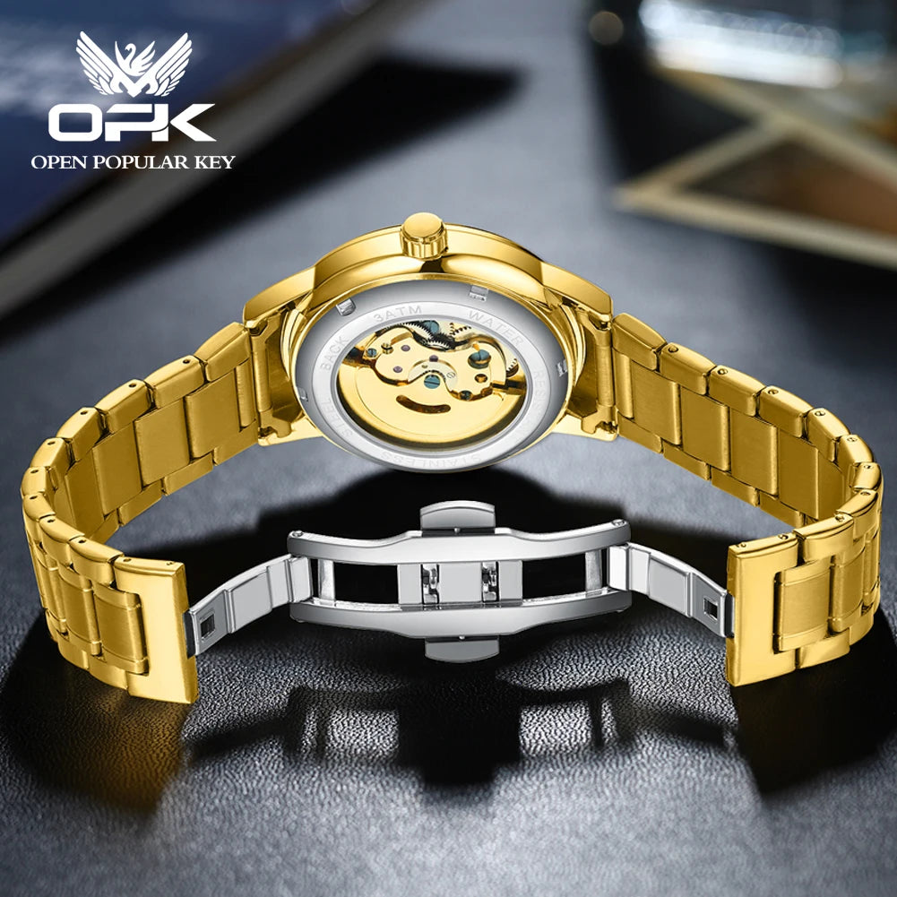 OPK Brand Original Luxury Stainless Steel Strap Men's Watches