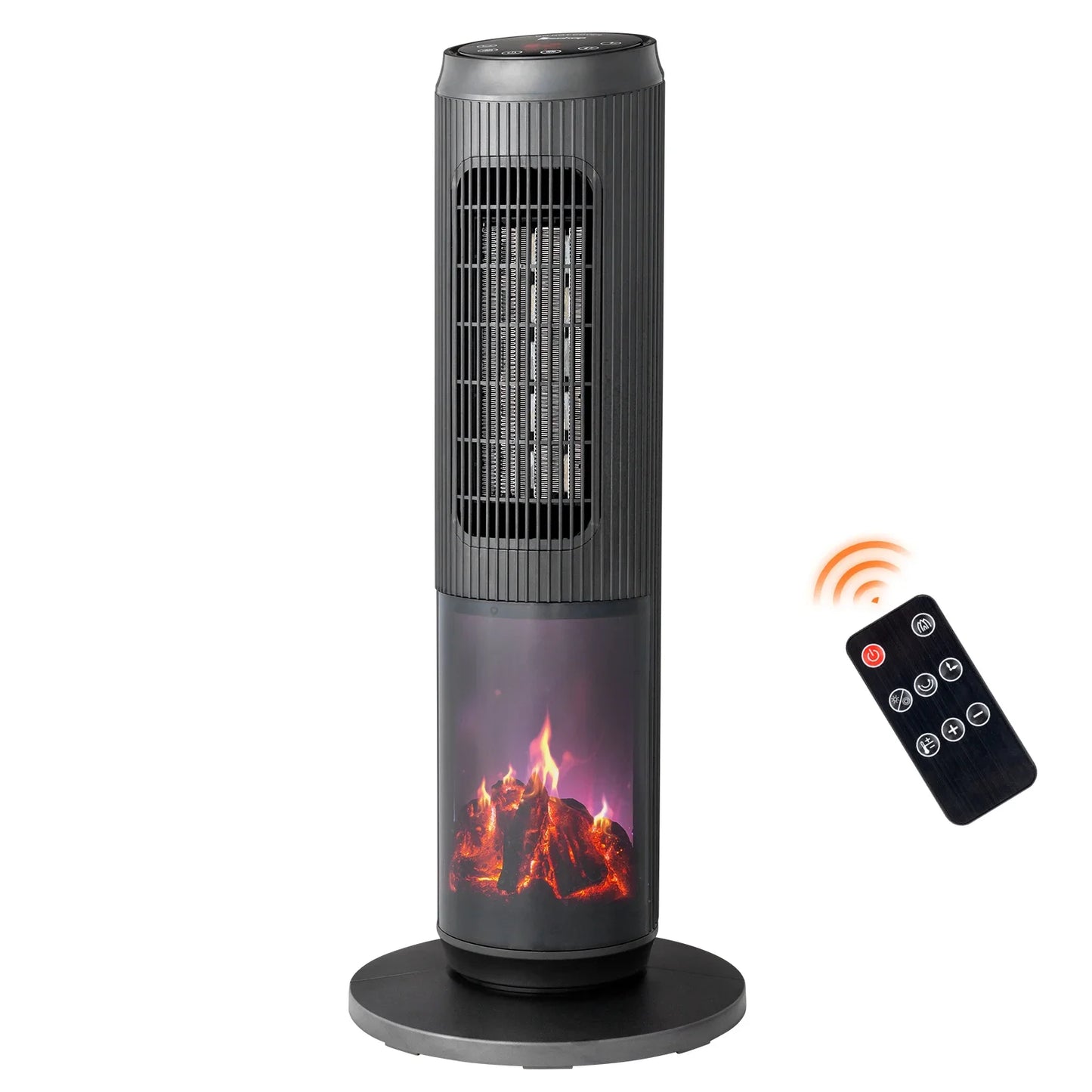 1500w 25" Tower Space Heater with 3D Flame Heater