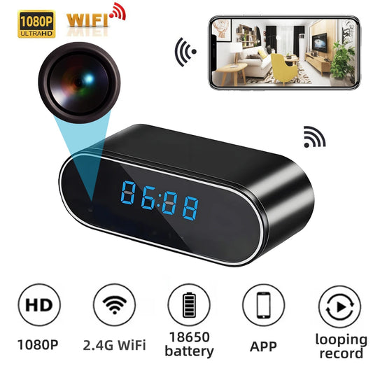 1080P wireless clock camera