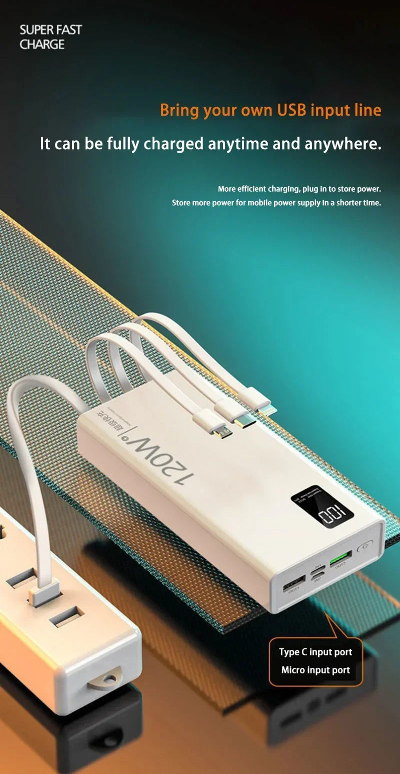 Lenovo 50000mAh High Capacity Power Bank 4 in 1