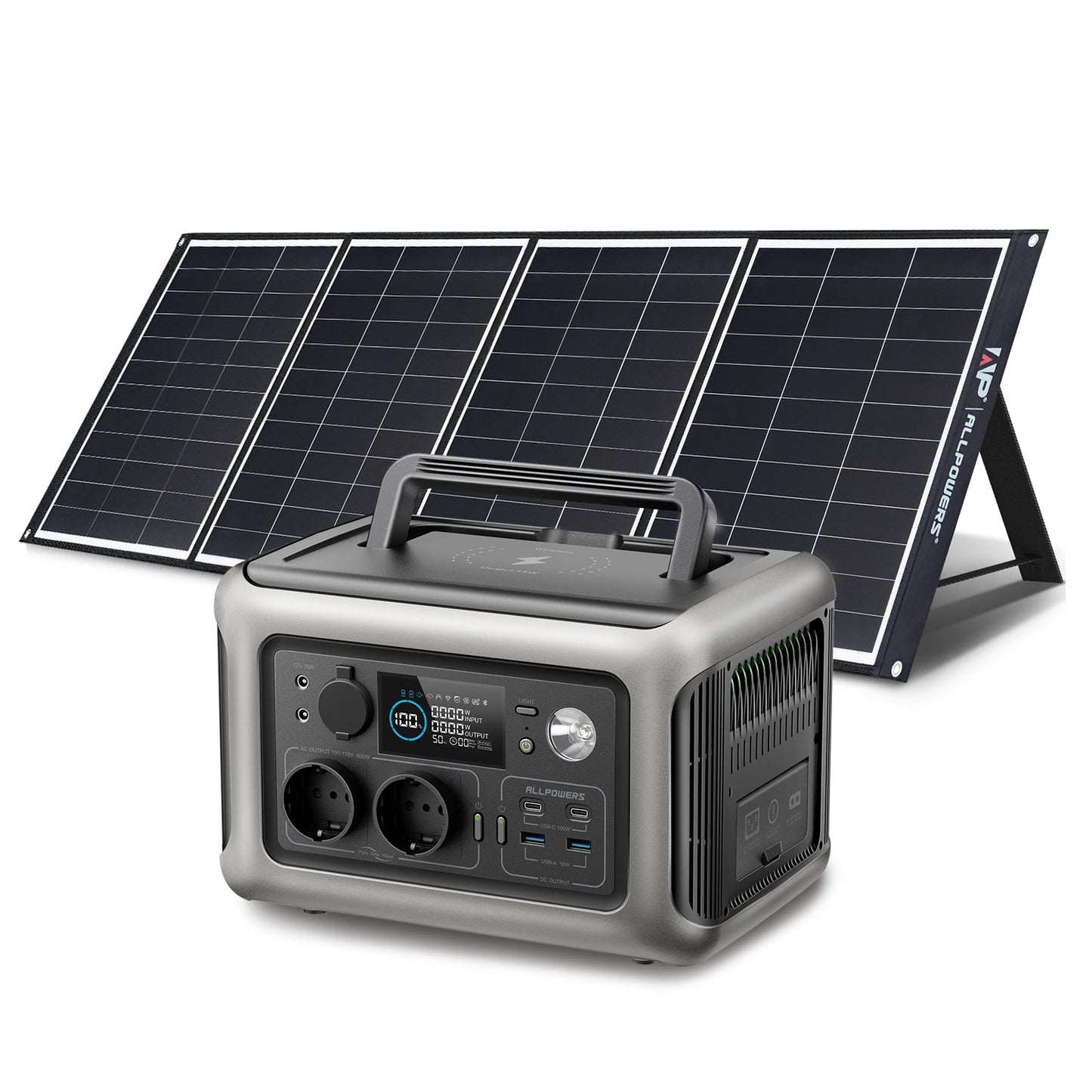 ALLPOWERS R600 Portable Powerstation with Solarpanel (Optional)