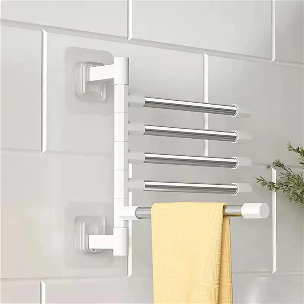 Bathroom Towel Rack Wall-mounted Storage Hanger