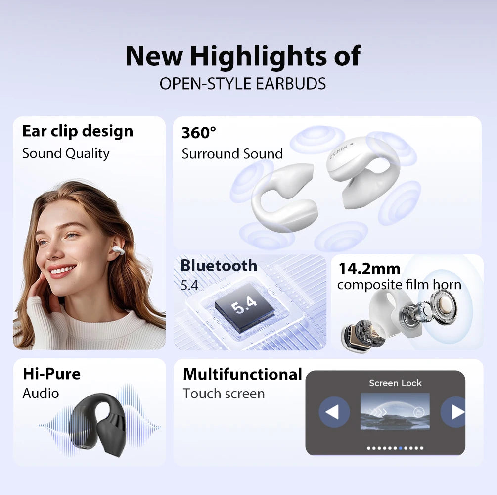 MINISO X29  OWS  Bluetooth Wireless 5.4 Earphones