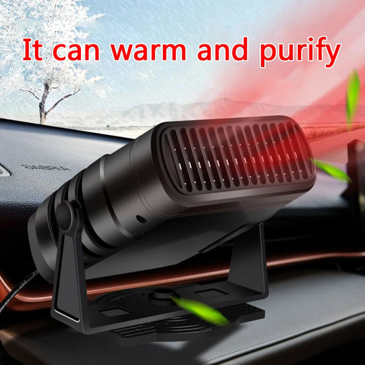 12V/24V Electric Heating Fan 360 Degree Rotating Anti-Fog Automobile Heater