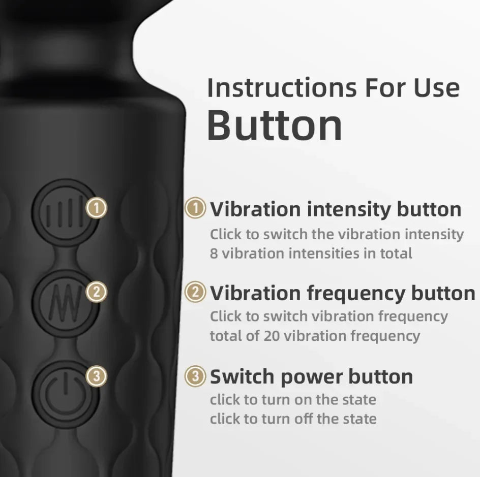 20 Speeds Powerful AV Vibrator for Women