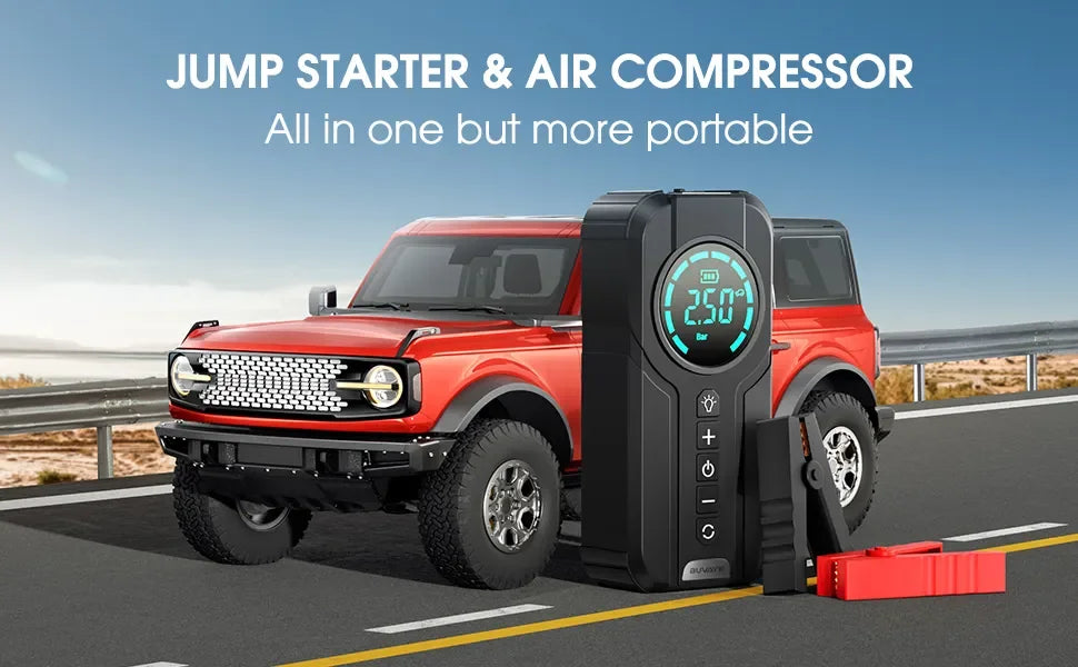 BUVAYE Car Multi-function Air Compressor