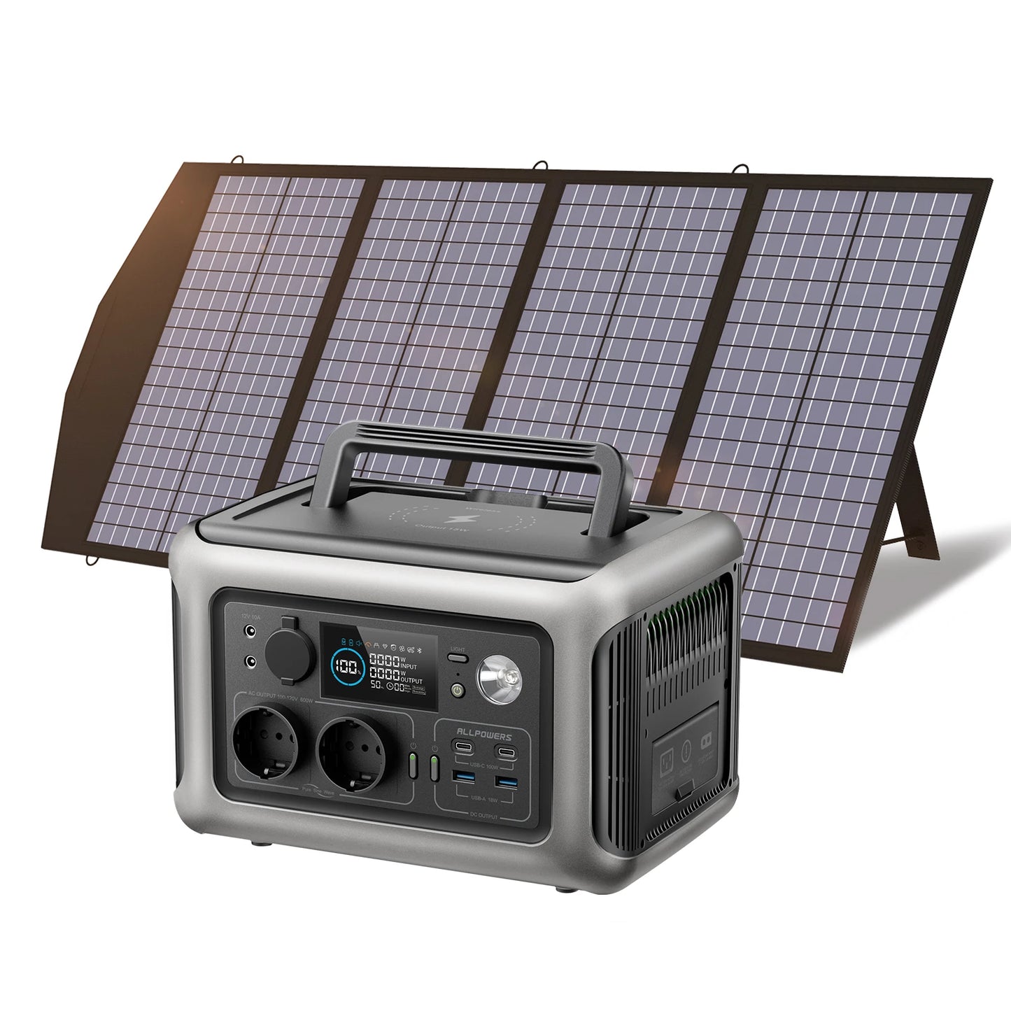 ALLPOWERS R600 Portable Powerstation with Solarpanel (Optional)