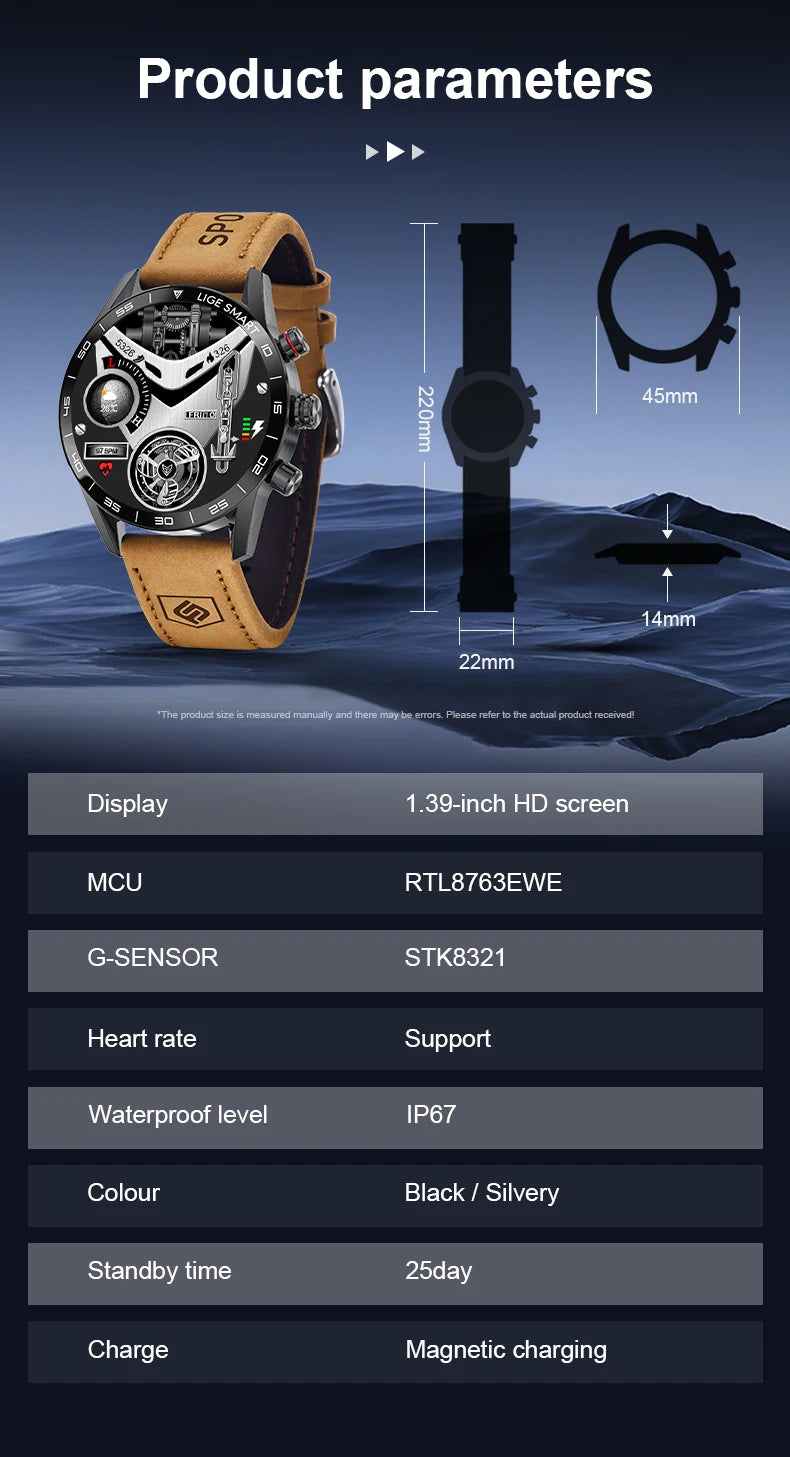 2024 New Rugged Military Sports Smart Watch