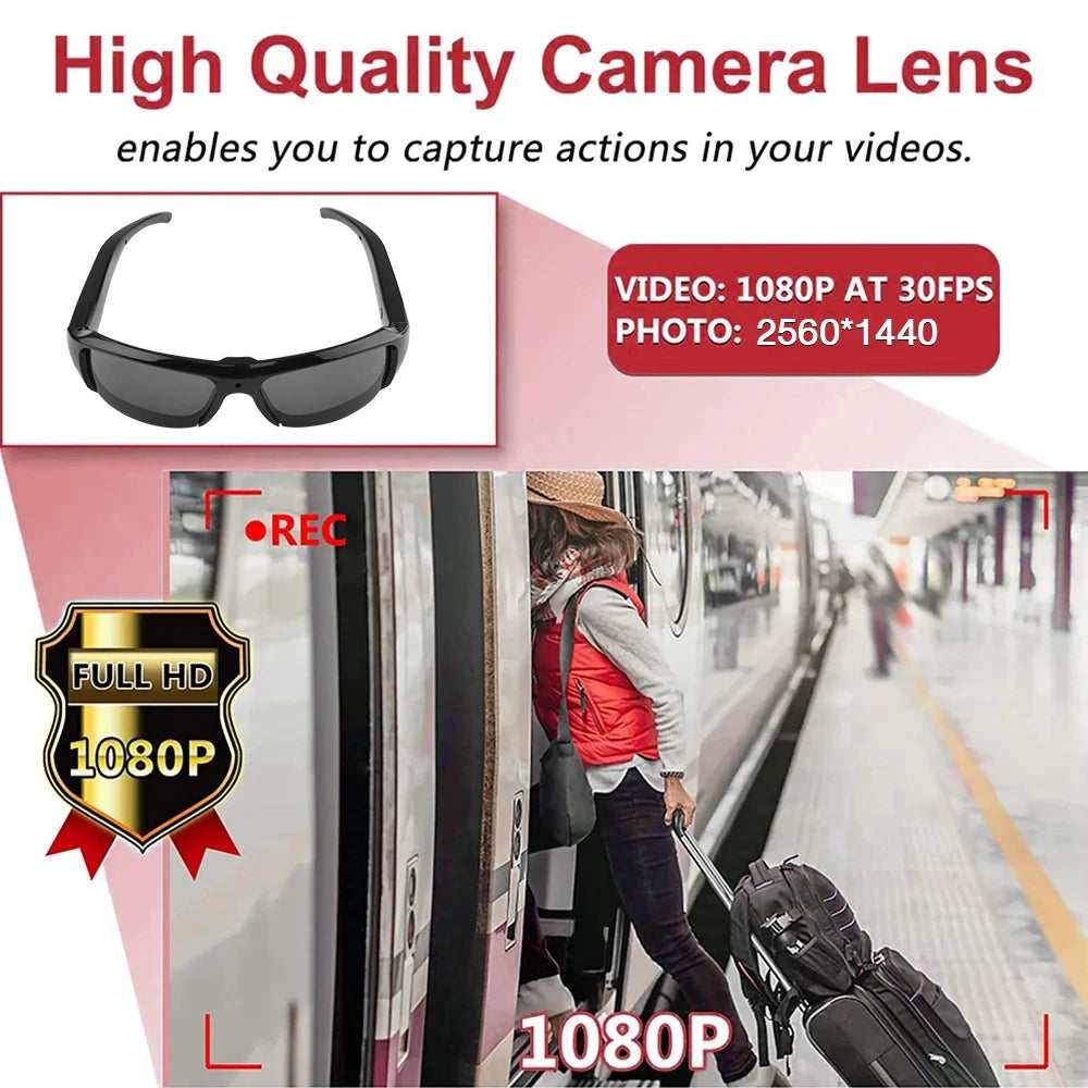 Wearable HD 1080P Mini Glasses Camera