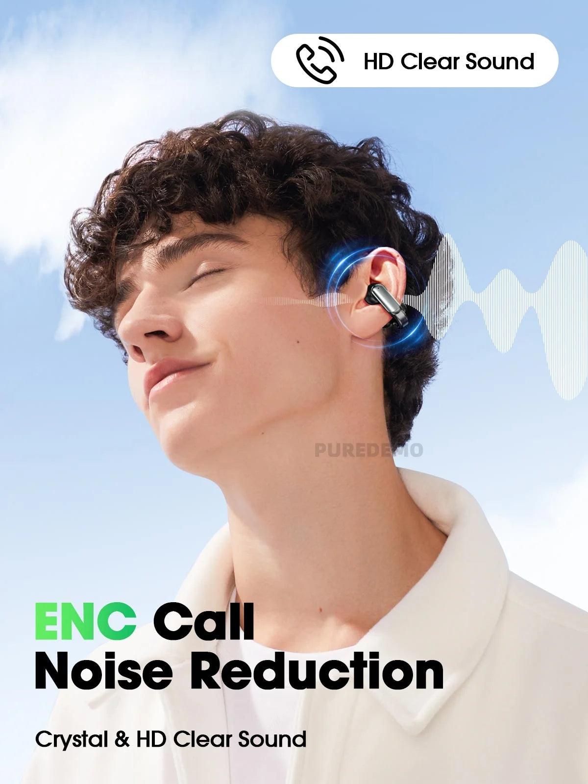 Clip On Wireless Bluetooth 5.4 Earbuds