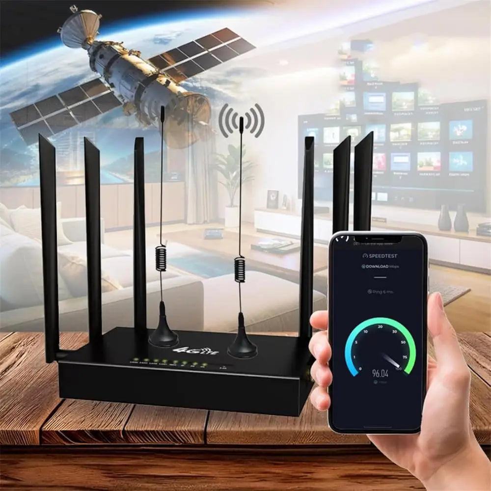 Unlimited Satellite Internet Smart Router 6 Omnidirectional Antennas WiFi Router