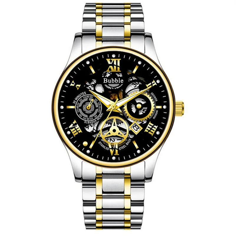 Mens Trendy High end Light Luxury Versatile Quartz Wristwatches