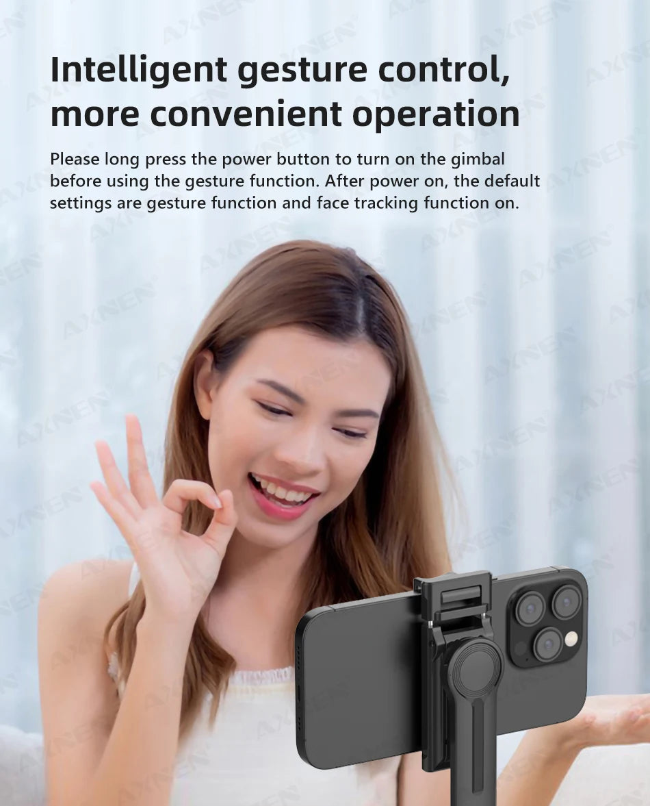 AI Face Tracking Gimbal Selfie Stand