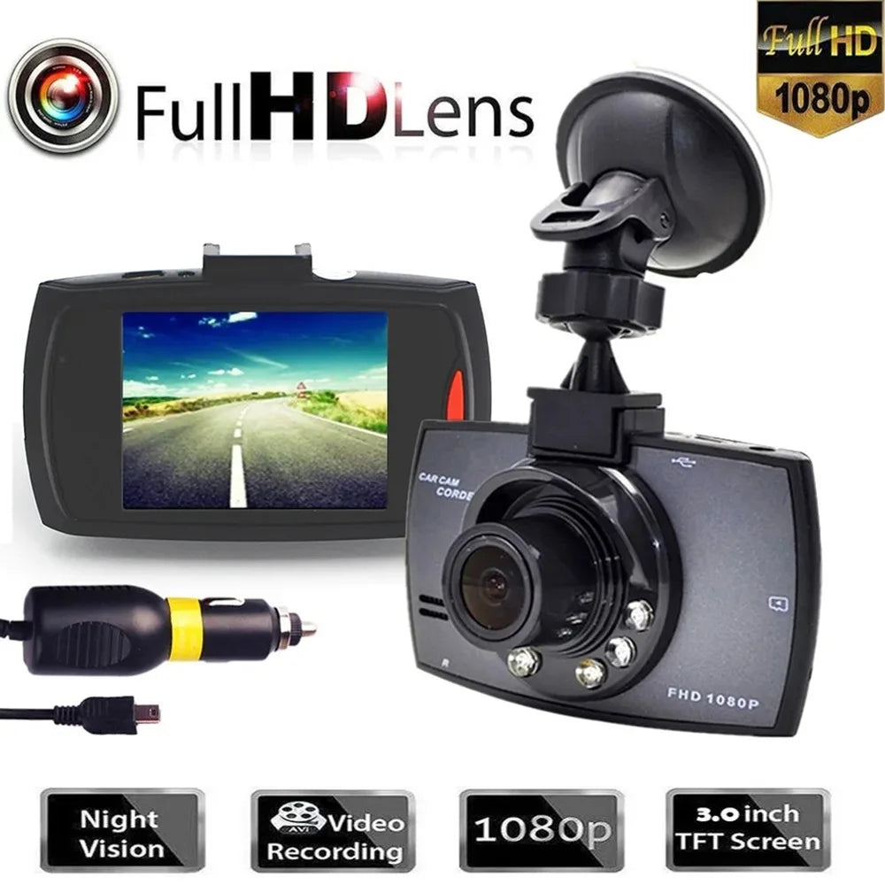 1080P Dash Car Camera Night Vision Video Recorder