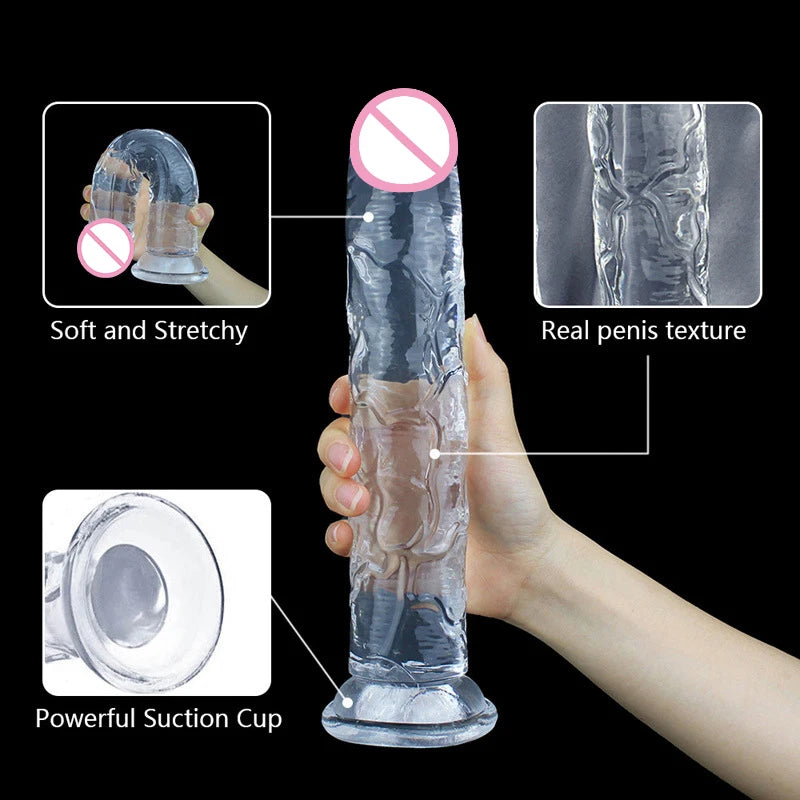 6 Sizes Realistic Big Jelly Dildo