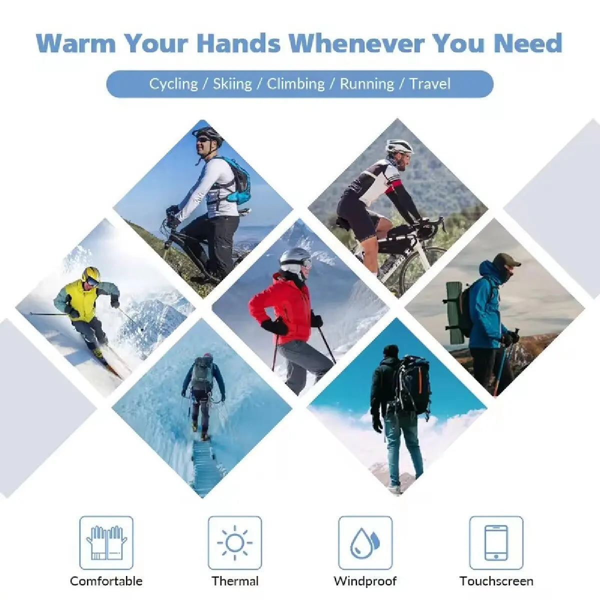 Waterproof Thermal Touch Screen Gloves