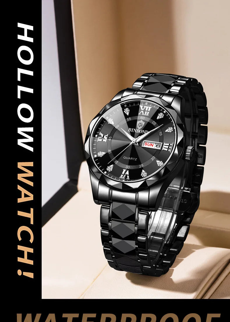 Top Brand Luxury Fashion Mens Watch