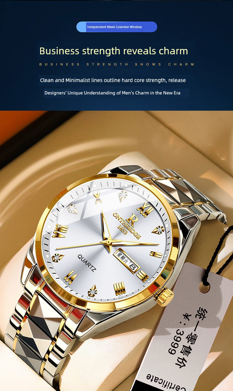 Brand-Name Authentic Swiss Mechanical Men's Waterproof Watch