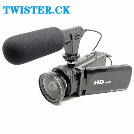 2024 New D100 1080P Video Camera Camcorder Set