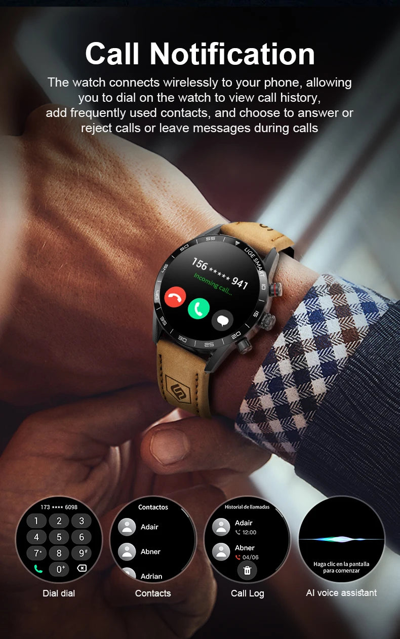 2024 New Rugged Military Sports Smart Watch