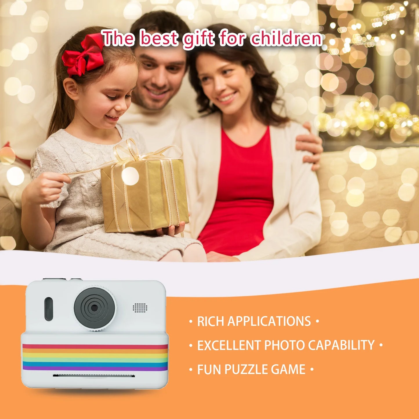 Mini Printer Portable Thermal Instant Print Photo Kids Camera