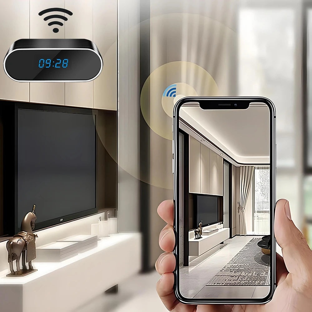 1080P wireless clock camera