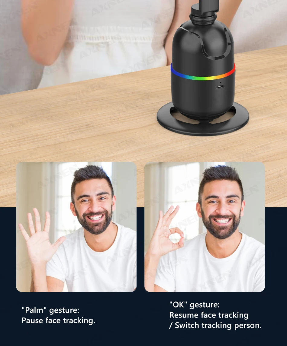 AI Face Tracking Gimbal Selfie Stand