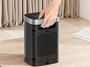 1500W Electric Heater with 70° Oscillating, Digital Thermostat, Remote Control, Motion Detectio