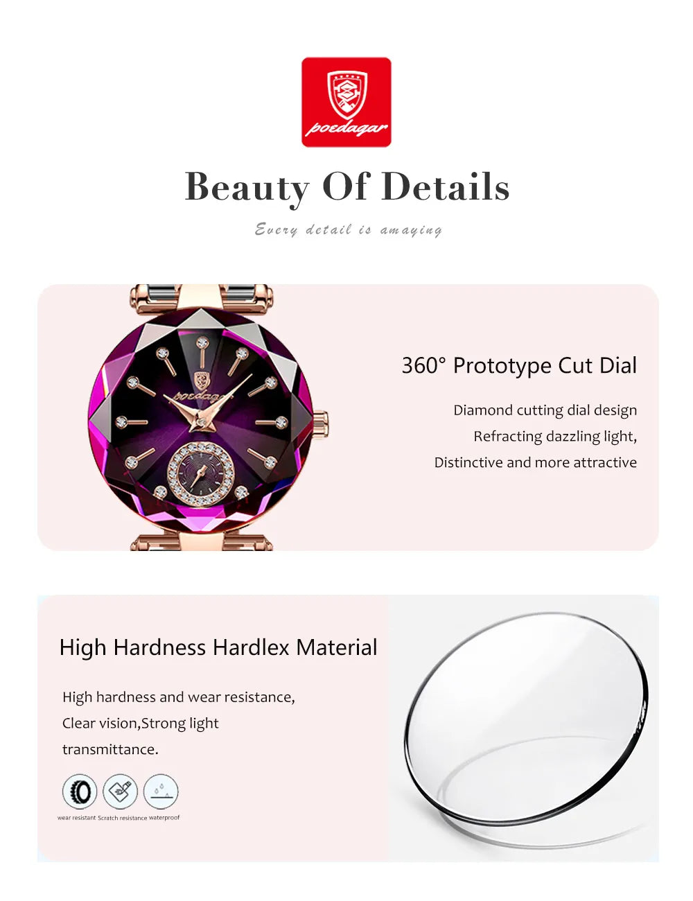 POEDAGAR Luxury Woman Wristwatch