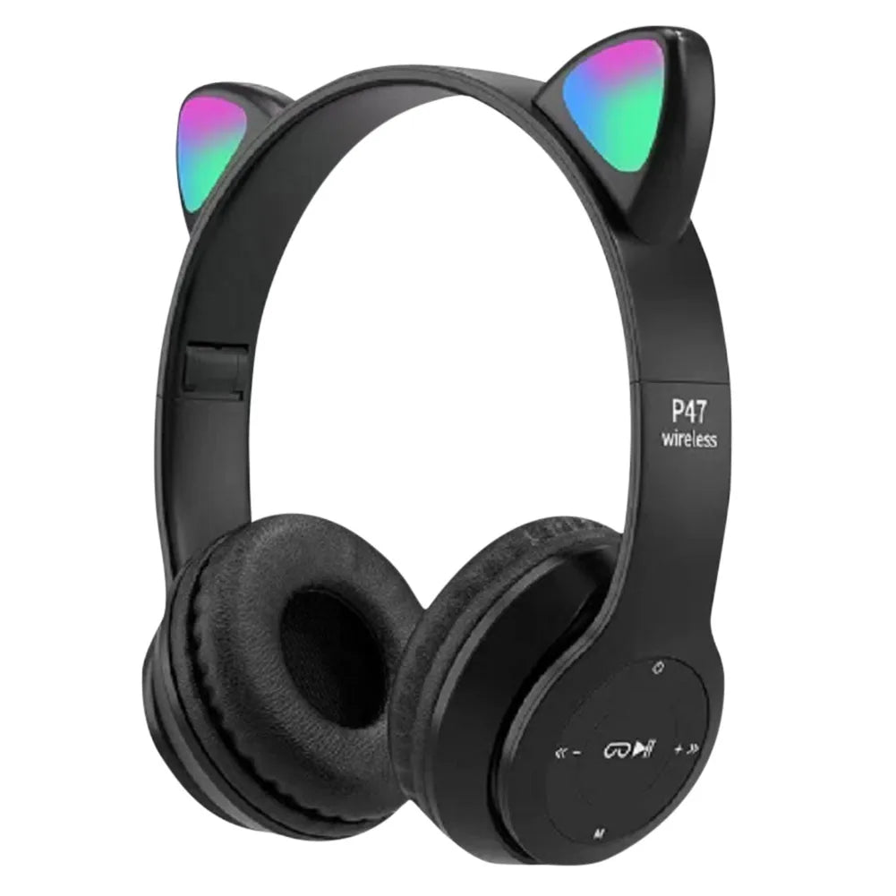 Cat Ear Gaming Headset with Glow Light