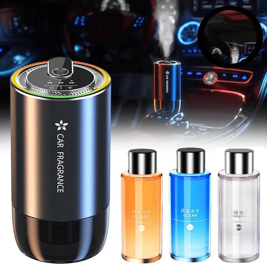 Car Aroma Diffuser with LED Starry Ambient Light